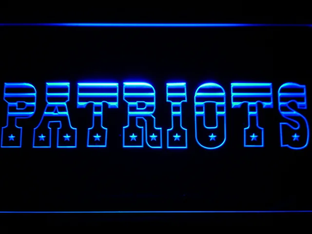 New England Patriots 1971-1992 LED Neon Sign - Legacy Edition