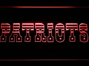 New England Patriots 1971-1992 LED Neon Sign - Legacy Edition