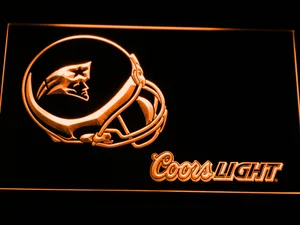 New England Patriots Coors Light Helmet LED Neon Sign