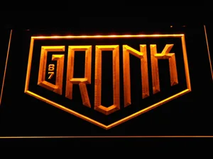 New England Patriots Gronk Logo LED Neon Sign