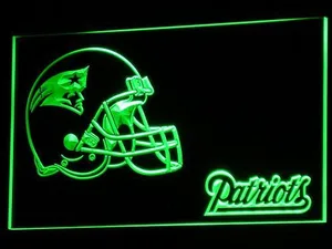 New England Patriots Helmet LED Neon Sign