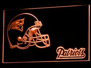 New England Patriots Helmet LED Neon Sign