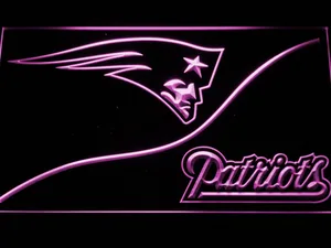 New England Patriots Split LED Neon Sign
