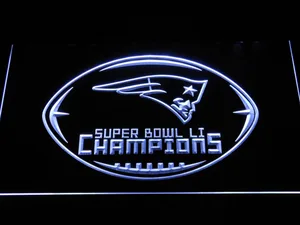 New England Patriots Super Bowl 51 Champions LED Neon Sign