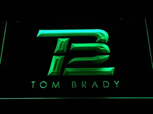 New England Patriots Tom Brady Logo LED Neon Sign