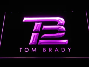 New England Patriots Tom Brady Logo LED Neon Sign