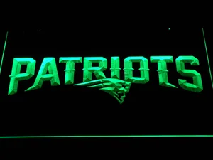 New England Patriots Wordmark LED Neon Sign