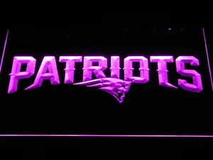 New England Patriots Wordmark LED Neon Sign