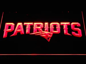 New England Patriots Wordmark LED Neon Sign