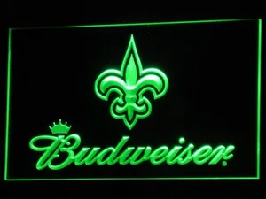 New Orleans Saints Budweiser LED Neon Sign