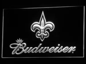 New Orleans Saints Budweiser LED Neon Sign