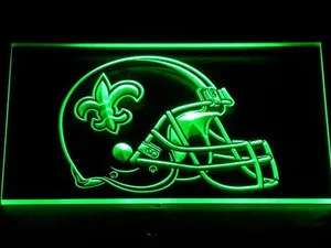 New Orleans Saints Helmet LED Neon Sign