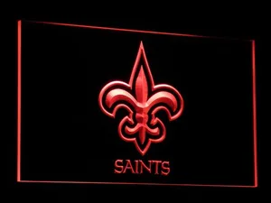 New Orleans Saints Logo LED Neon Sign