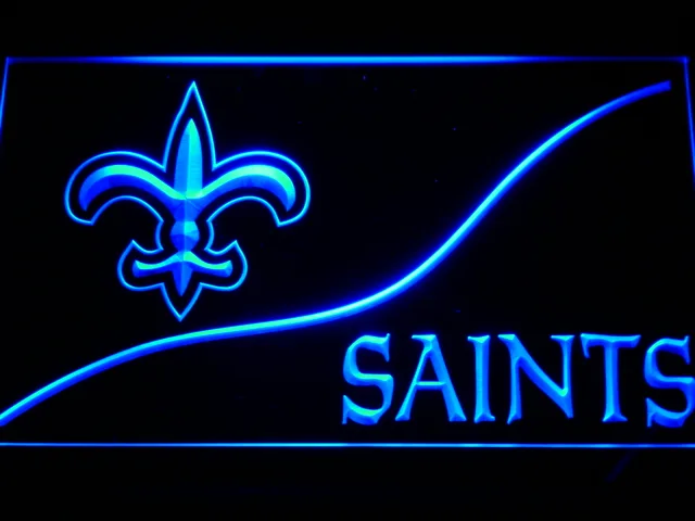 New Orleans Saints Split LED Neon Sign