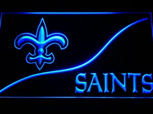 New Orleans Saints Split LED Neon Sign