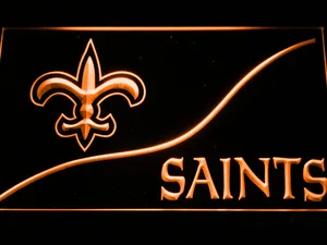 New Orleans Saints Split LED Neon Sign