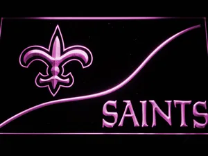 New Orleans Saints Split LED Neon Sign