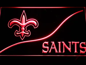New Orleans Saints Split LED Neon Sign