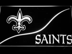 New Orleans Saints Split LED Neon Sign