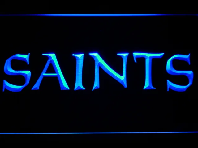 New Orleans Saints Text LED Neon Sign