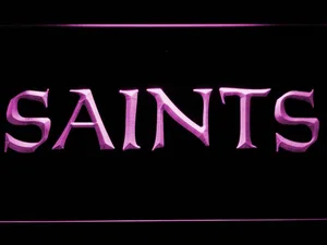 New Orleans Saints Text LED Neon Sign