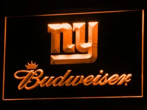 New York Giants Budweiser LED Neon Sign