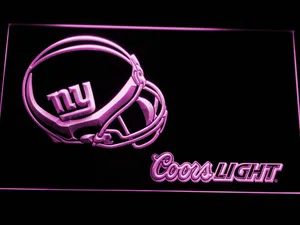 New York Giants Coors Light Helmet LED Neon Sign