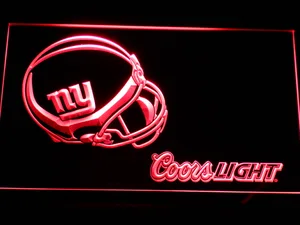 New York Giants Coors Light Helmet LED Neon Sign
