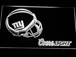 New York Giants Coors Light Helmet LED Neon Sign