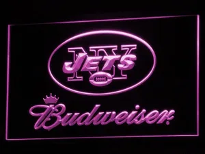 New York Jets Budweiser LED Neon Sign