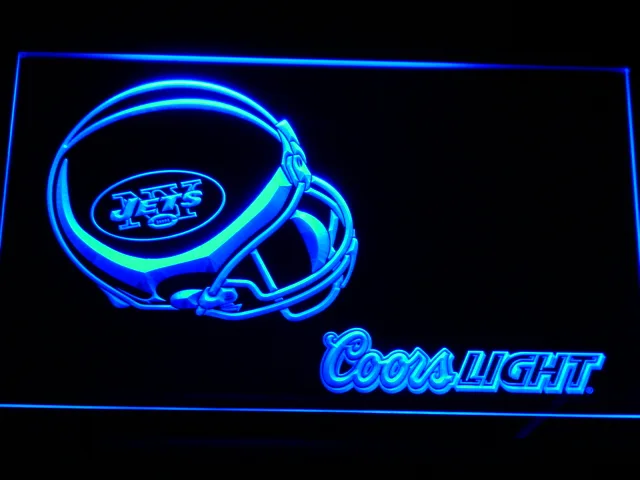 New York Jets Coors Light Helmet LED Neon Sign