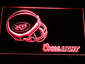 New York Jets Coors Light Helmet LED Neon Sign