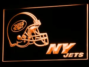 New York Jets Helmet LED Neon Sign