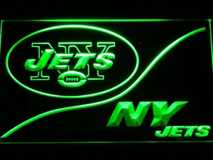 New York Jets Split LED Neon Sign