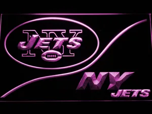 New York Jets Split LED Neon Sign