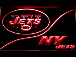 New York Jets Split LED Neon Sign