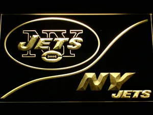 New York Jets Split LED Neon Sign
