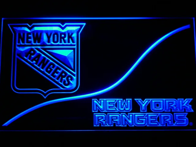 New York Rangers Split LED Neon Sign