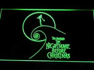 Nightmare Before Christmas Cliff LED Neon Sign