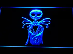 Nightmare Before Christmas Jack Skellington LED Neon Sign
