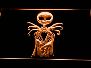 Nightmare Before Christmas Jack Skellington LED Neon Sign