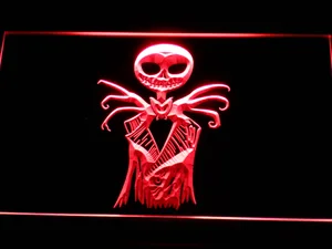 Nightmare Before Christmas Jack Skellington LED Neon Sign