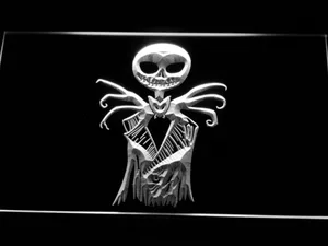 Nightmare Before Christmas Jack Skellington LED Neon Sign