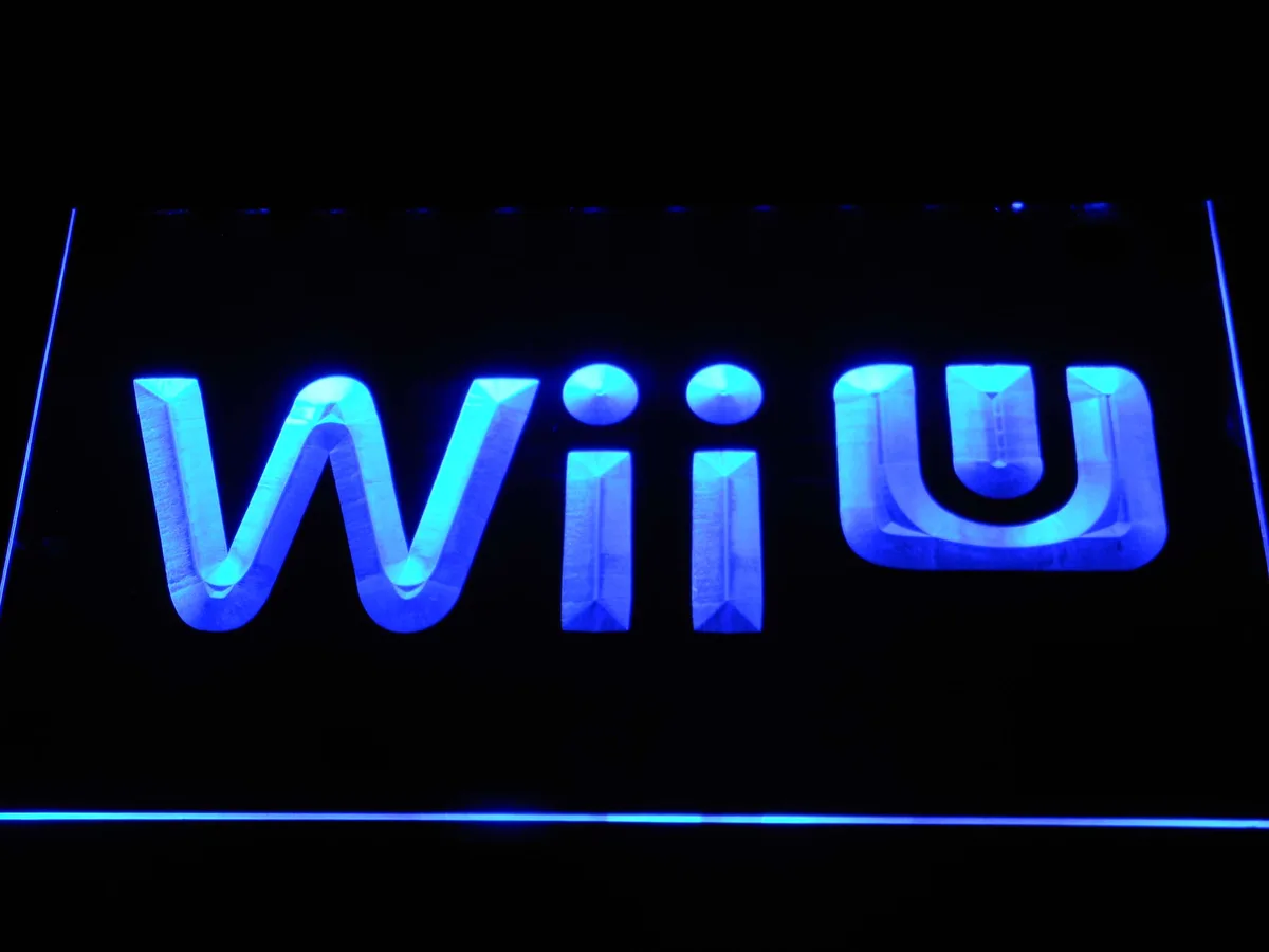 Nintendo Wii U LED Neon Sign