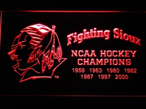 North Dakota Fighting Sioux LED Neon Sign - Legacy Edition