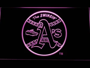 Oakland Athletics 1971-1981 Swinging A's LED Neon Sign - Legacy Edition