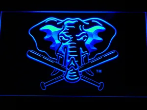 Oakland Athletics 1993-1994 Elephant Logo LED Neon Sign - Legacy Edition