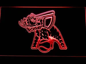 Oakland Athletics 1999 Turn Ahead the Clock Elephant Logo LED Neon Sign - Legacy Edition