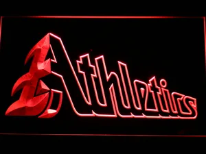 Oakland Athletics 1999 Turn Ahead the Clock Logo LED Neon Sign - Legacy Edition
