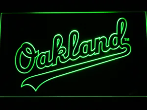 Oakland Athletics Oakland Wordmark LED Neon Sign